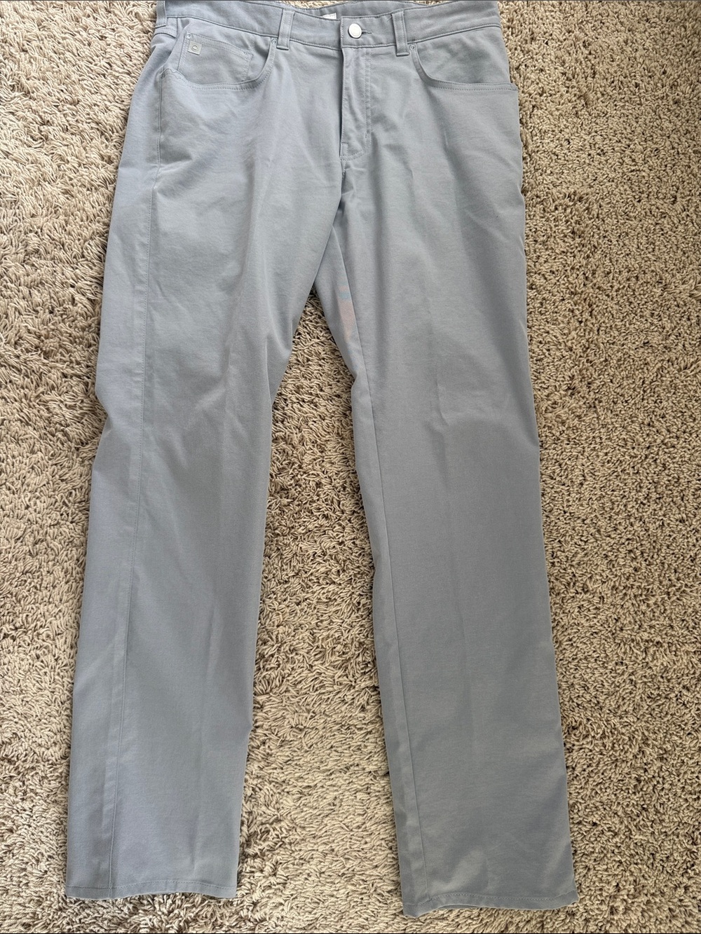 Peter Millar Light Gray Men’s Stretch Casual Pants 32/32